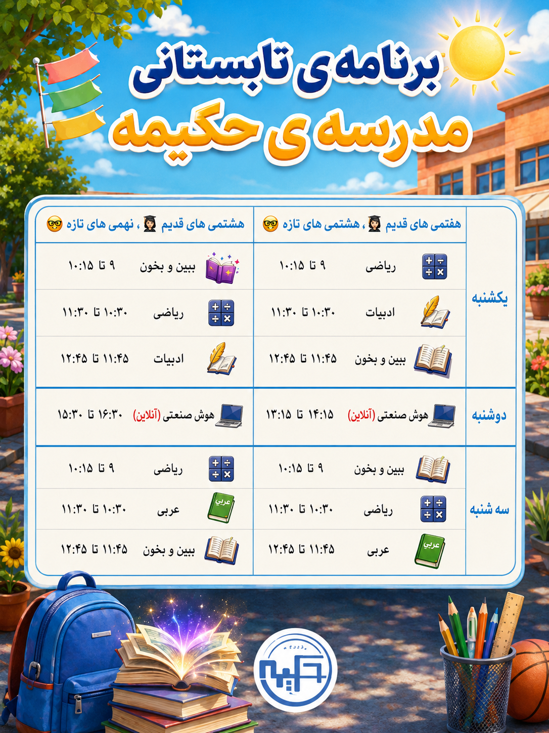 کلاس های تابستانی